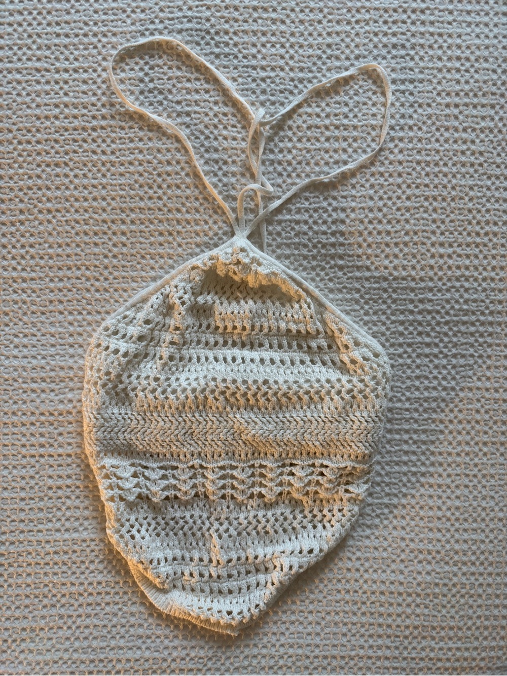 Abercrombie & Fitch Cream Crochet Tank Size S